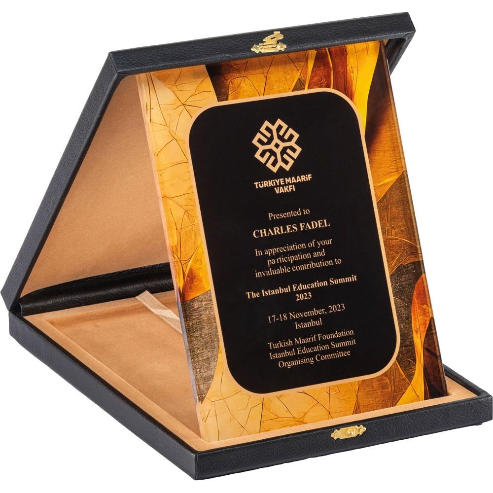 EKT-470 Kutulu Kristal Plaket